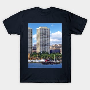 Philadelphia PA - Tugboat by Philadelphia Skyline T-Shirt